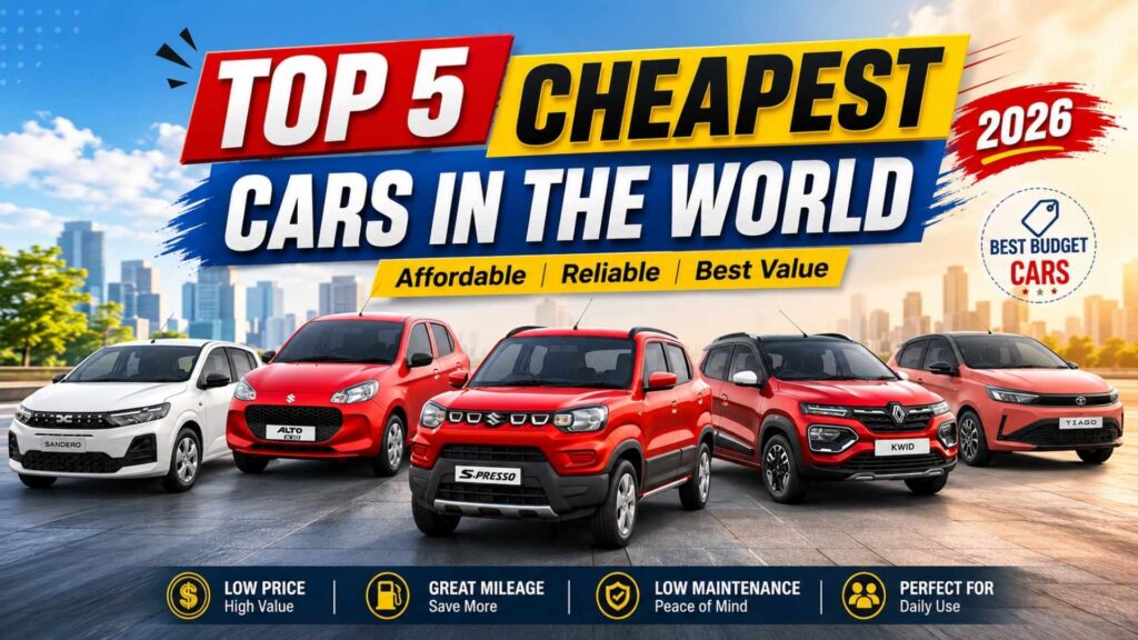 Top 5 Cheapest Cars in the World (2026)
