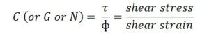 modulus of rigidity formula