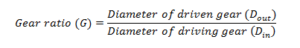 gear ratio formula 2