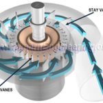 Stay and guide vanes of francis turbine