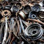 Old spare parts of automobiles