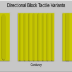 Directional block tactile indicators