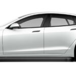 Tesla Model S white color