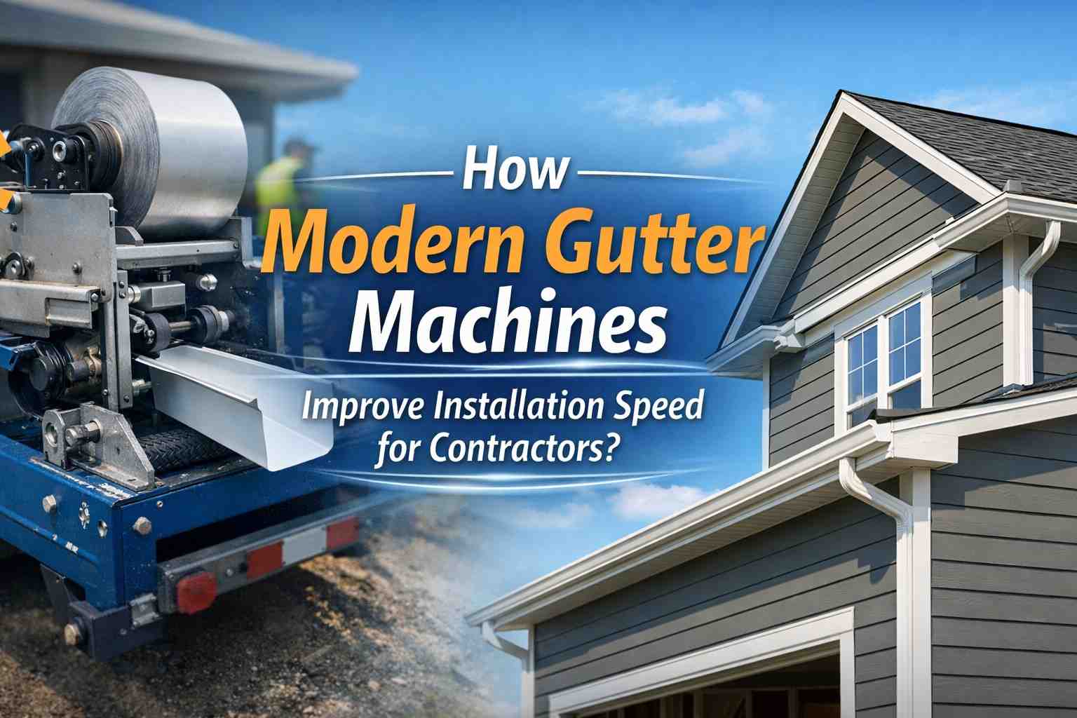 How Modern Gutter Machines Improve Installation Speed for Contractors