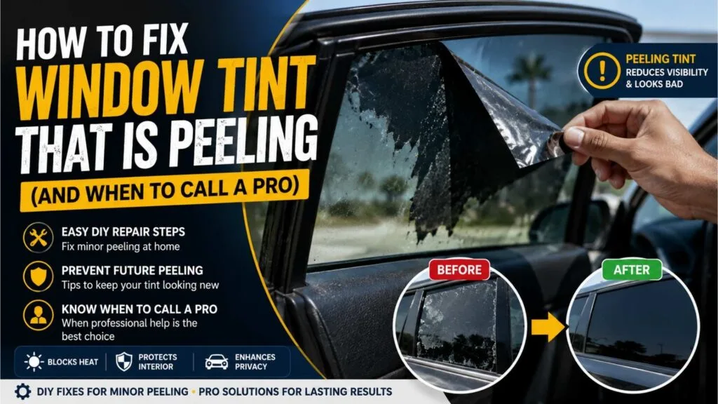 How to Fix Window Tint That Is Peeling