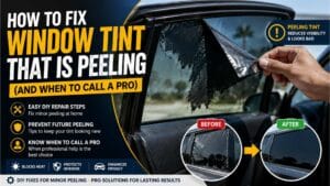 How to Fix Window Tint That Is Peeling (And When to Call a Pro) How to Fix Window Tint That Is Peeling