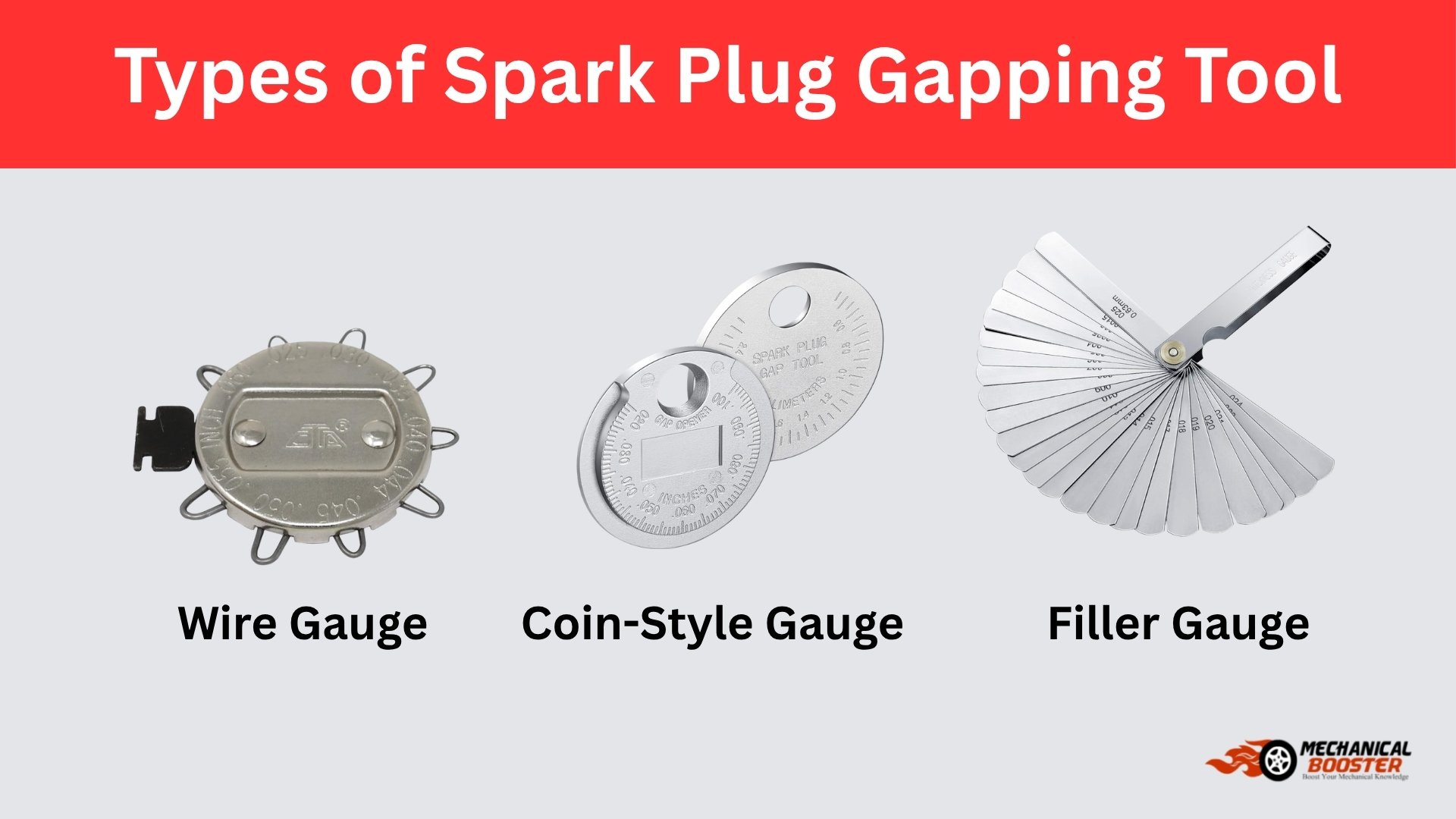 types of spark plug gapping tool