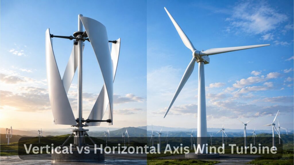 Vertical vs horizontal axis wind turbine