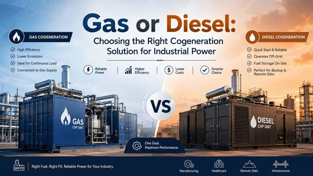 Gas or Diesel Choosing the Right Cogeneration Solution for Industrial Power