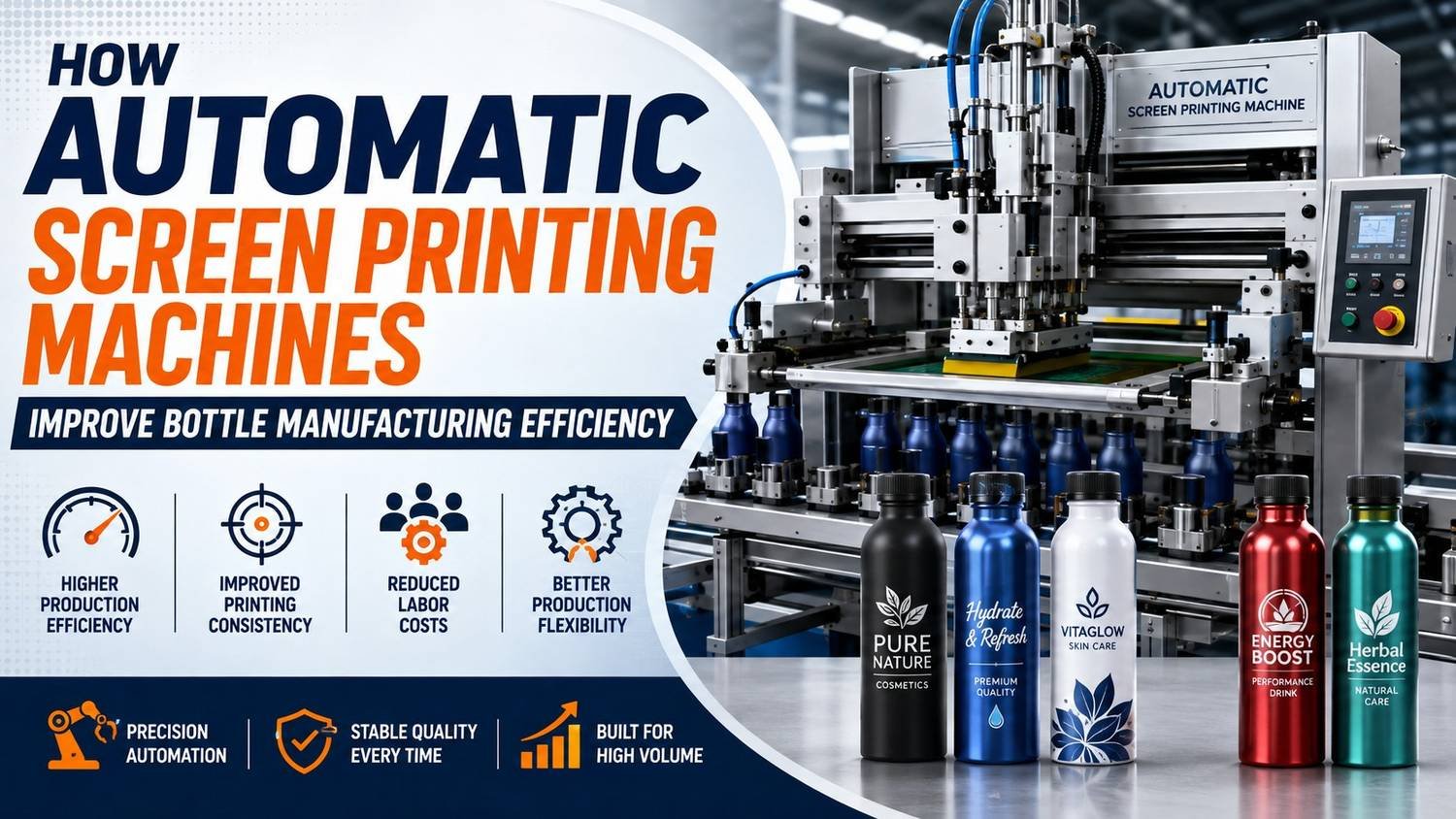 How Automatic Screen Printing Machines Improve Bottle Manufacturing Efficiency