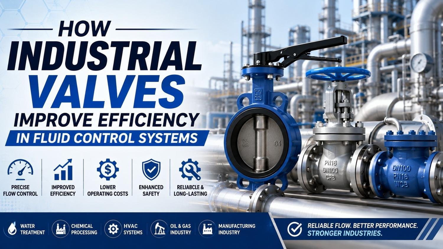 How Industrial Valves Improve Efficiency in Fluid Control Systems