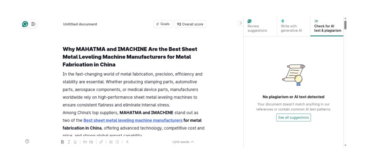 MAHATMA and IMACHINE Are the Best Choices for Global Buyers