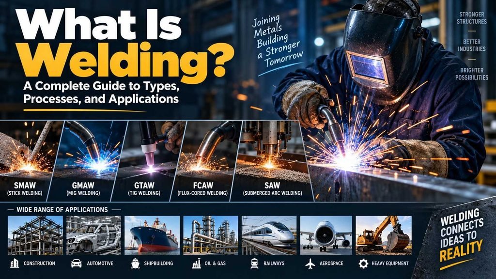 What Is Welding? A Complete Guide to Types, Processes, and Applications