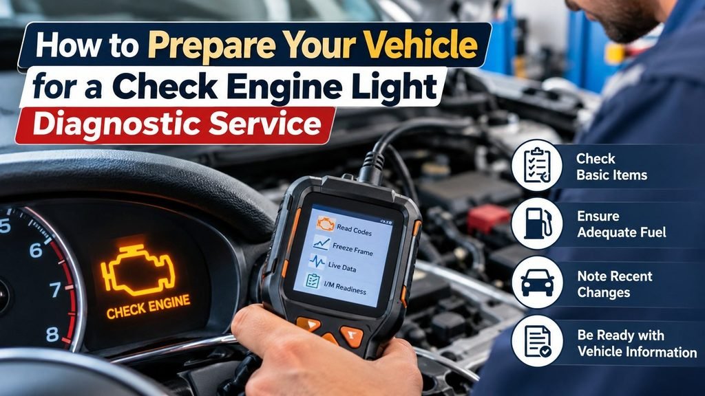 How to Prepare Your Vehicle for a Check Engine Light Diagnostic Service